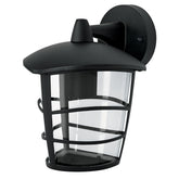 Aplique tipo frol moderno negro de luminio zoclo e27 volteck